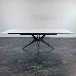 Foshan <span class=keywords><strong>Carberry</strong></span> Funktionales Esszimmer-Set Restaurant Ausziehbarer Tisch Mit Weißer Porzellan-Tischplatte - Product Image 3