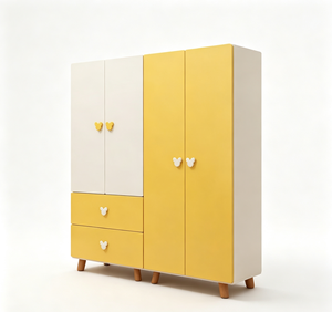 <span class=keywords><strong>Armadio</strong></span> Moderno per Bambini con Cassetti, Mobile in Legno Massello per <span class=keywords><strong>Cameretta</strong></span> e Asilo Nido - Product Image 5
