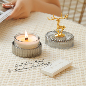 Fundag Deer Antler Cup Scented Candle 50g Fresh Fragrance Christmas Gift Elegant Style - Product Image 4