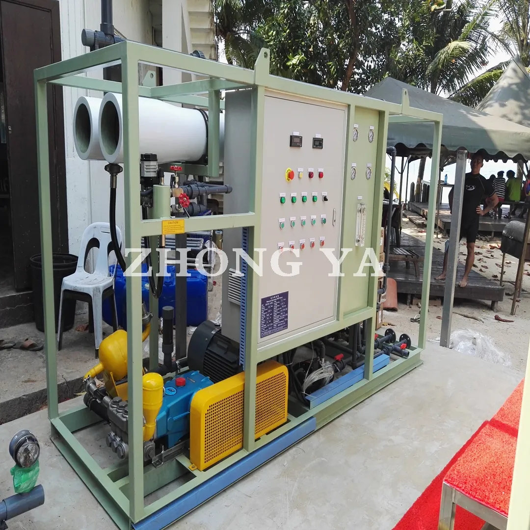 500 L/H Seawater Desalination Reverse Osmosis Equipment For Recharge water for electric boiler