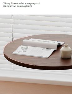 Adenuo Table Basse Ronde Moderne en Bois et Métal, Diamètre 40cm, Hauteur 60cm, Durable et Écologique pour Salon - Product Image 6