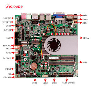 Placa base Industrial 8th Intel Core i5 8250U con procesador a bordo de VGA HD EDP LVDS 2 * SATA3.0 - Product Image 4