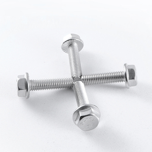 20 piezas/bolsa, tornillos hexagonales de brida de acero inoxidable 304, con dientes, M4 M5 M6 M12, tornillos de cabeza hexagonal externa con brida, lisos, GB5787 - Product Image 6