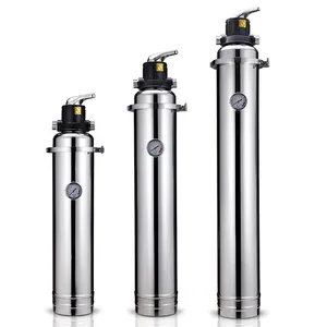 OEM best water filter 6000L stainless steel housing pvdf washable uf membrane sewage well water tap cement river water filters