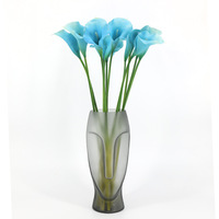 Fleurs artificielles de lys calla en caoutchouc souple de haute qualité, effet toucher réel, pour centre de table de mariage, fêtes et décoration intérieure