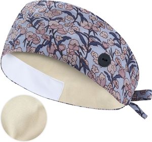 Tappi da lavoro regolabili con bottone e fascia per la felpa, elastici fascianti per fasciare i cappelli Unisex medicali - Product Image 1
