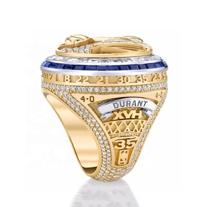 Golden State Warriors per anelli di moda in lega di 2017 per gli appassionati regalo da collezione per gli anniversari delle feste USA basket - Product Image 3