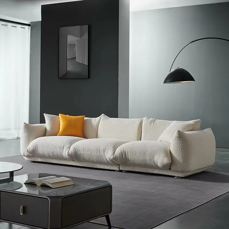 أريكة غرفة المعيشة الحديثة Artflex لون كريم الشحن انخفاض