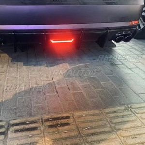 สปอยเลอร์กันชนหลังรถยนต์ ฝาครอบป้องกันกันชน ชุดแต่งสำหรับ Audi A4 S4 2017-2018 อุปกรณ์ตกแต่งรถยนต์ - Product Image 5