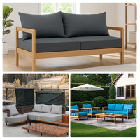 Coussins de canapé en tissu d'extérieur durables personnalisés en vrac avec logo OEM pour hôtels et cafés, coussins lombaires et coussins de siège