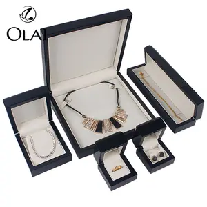 Olai Wholesale Custom Logo Ring Earring Accessories Package Set Wooden Jewels Box Organizer