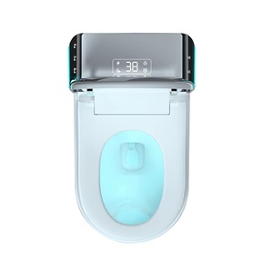 WC intelligent monobloc en céramique avec bidet intégré et chasse automatique, siphon en S - Product Image 4