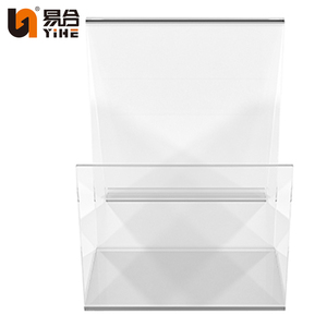 מודרני מפעל בסגנון חדש מותאם אישית ברור חולצת אקריליק חולצת טי מחזיק תכונה מתקפלת לקניונים - Product Image 4