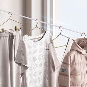 다목적 PVC 코팅 철 커튼 로프 5m 벽걸이 형 액세서리 좋은 텐셔너 코드 케이블 세트 가정용 플라스틱 후크 - Product Image 6