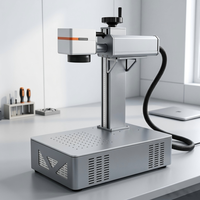 Máquina de Marcado Láser de Fibra de Escritorio Huike 20W 30W 50W, Grabador Compacto para Pequeños Talleres, para Trabajar en Materiales Metálicos y Plásticos