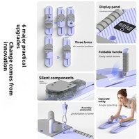 Barres de pompes pliables multifonctionnelles de style TikTok, modèle JH-1191, 2,8 kg, à retour automatique, pour entraînement de base et fitness