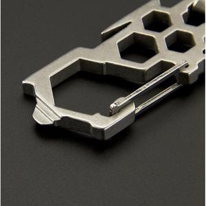 Ztc400 Aluminum Alloy <b>Carabiner</b> With Pulley Multi Functional Pocket Tool For Outdoor Use - Product Image 2