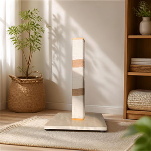 FEDERAL Minimalist <b>Cat</b> <b>Tree</b> Natural Sisal <b>Scratching</b> <b>Post</b> Wooden Base Indoor <b>Cat</b> Activity Furniture OEM ODM Bulk Wholesale - Product Image 2