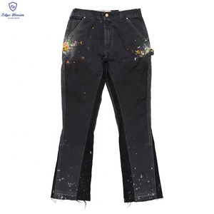 Custom <span class=keywords><strong>Good</strong></span> <span class=keywords><strong>American</strong></span> High Quality Men's Street Flare Hombres Jeans Bell Bottom - Product Image 1
