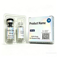 Caja de Almacenamiento para Viales de Péptidos Personalizada, con Forro Interior de Terciopelo, para Viales de Vidrio de 3ml, 5ml y 10ml
