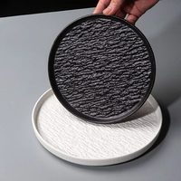 Assiettes en céramique de style japonais pour restaurant, assiettes à steak, assiettes à pâtes, assiettes profondes givrées, assiettes peu profondes, compatibles micro-ondes, modernes