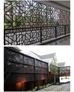 Partición de pared pequeño animal 3D recortada ventilación blanca y rejillas decorativas pequeños jardines utilizados panel de valla de jardín de aluminio - Product Image 4