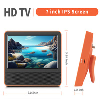 Großhandel 7,5 Zoll LED-Hintergrundbeleuchtung Moderner LCD Tragbarer Digital-TV Wiederaufladbarer Akku ATSC DVB-T2 ISDB-T