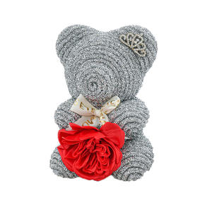 Oso de Cristal con Diamantes de Resina, Oso de Flores de Jabón, Oso de Rosas, Regalo de San Valentín, Oso de Rosas en Caja de Regalo - Product Image 6