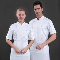 AI-MICH personnaliser manches longues respirant Chef manteau Restaurant uniformes veste cuisine cuisson fabriquer neutre chemise en gros