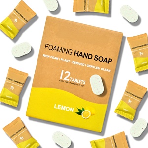 Custom Logo Eco-friendly Foaming <b>Hand</b> <b>Soap</b> Tablet Zero Waste <b>Refillable</b> <b>Hand</b> Wash <b>Soap</b> GMP Certified for European Market - Product Image 1