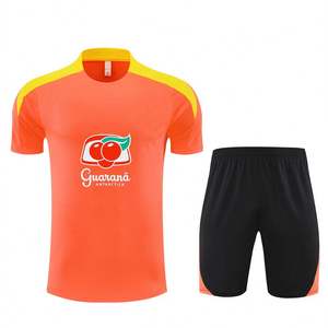 Camisetas de Fútbol de Verano 25/26 Brasil, Personalizadas, de Manga Corta, Cuello Redondo, Unisex, Transpirables, de Poliéster, de Secado Rápido - Product Image 1