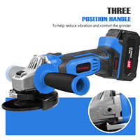 Hehui 20V Power Tools 115Mm Mini meuleuse d'angle Li-Ion meuleuse d'angle sans fil sans brosse