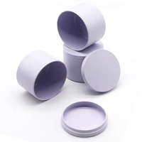 RTS 4oz Kleine Runde Leere Schwarze Weiße Blechdose 65*H52mm Metall-Kerzen-Aromatherapie-Glas Versiegelte Blechdose für Kerzenverpackung