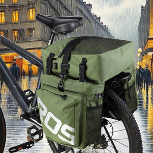 Bolsa Impermeable de Poliéster para Sillín de Bicicleta con Correa Desmontable, Portaequipajes Trasero Doble para Bicicletas de Montaña/Carretera - Bolsa de Almacenamiento - Product Image 2