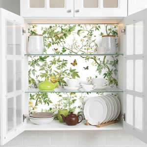 Creation Of Time And Space Chinese Style Plant Bird Wallpaper Self Adhesive Waterproof For Cabinet Renovation - Product Image 2
