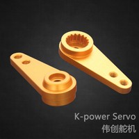 Kpower OEM 15T 17T 20T 21T 25T Bras de servo en T personnalisable en plastique et métal pour servo standard, pièces et accessoires RC