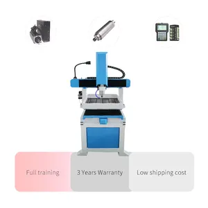 Mini roteador cnc de metal, preço de fábrica 3d 6060 6090, madeira, gravadora, máquina de fresagem para metal