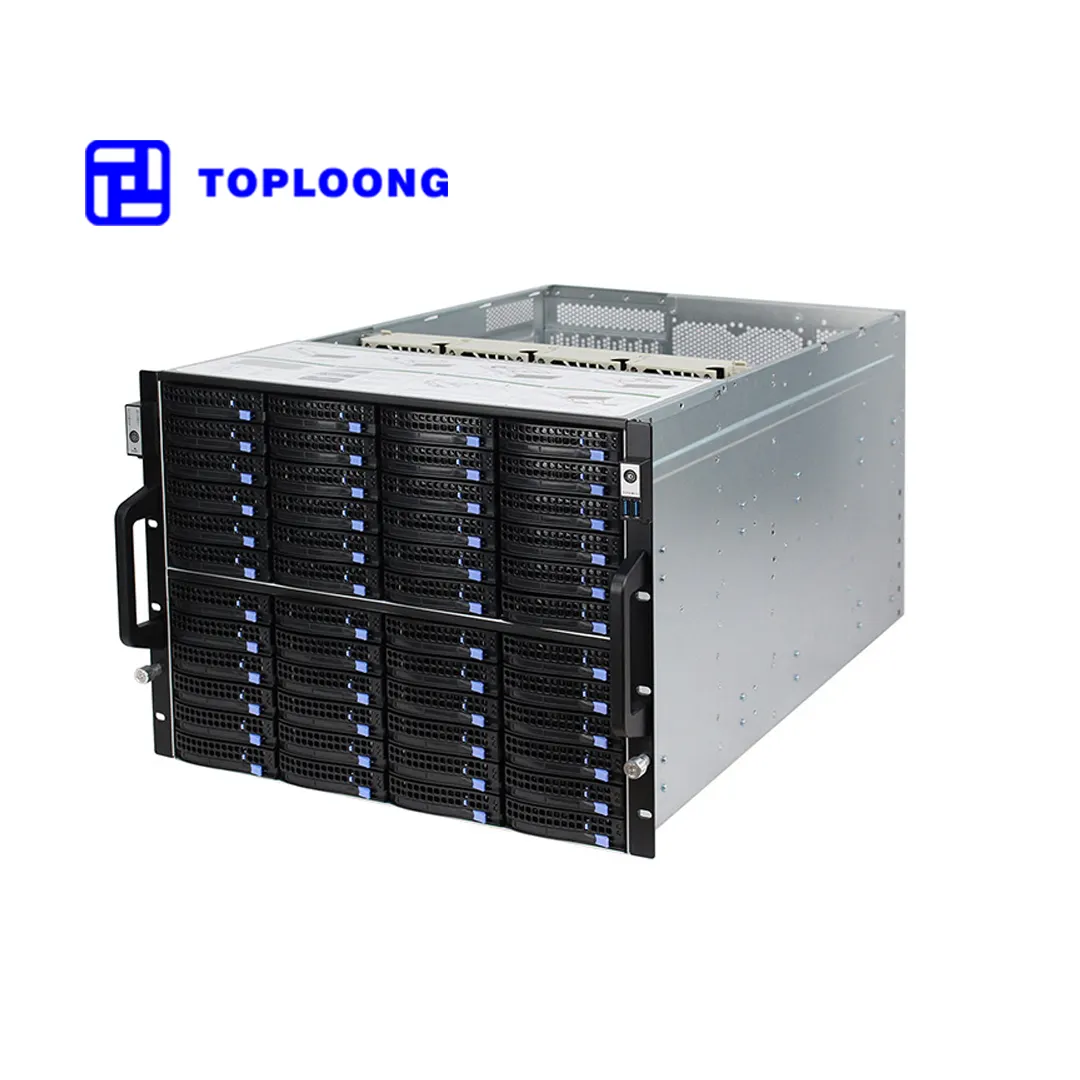 8u 72 Bay Jbod Enclosure Huge Data Storage Cloud Server Chassis With 1600w CRPS Power Supply External Extension For Chia Server