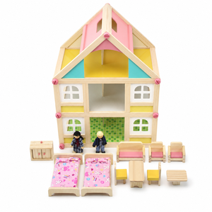 ANNA & BECK Set di Mobili Durevoli per <span class=keywords><strong>Casa</strong></span> delle Bambole Fai-da-Te, Accessori Educativi per Bambini <span class=keywords><strong>con</strong></span> Più Piani - Product Image 3