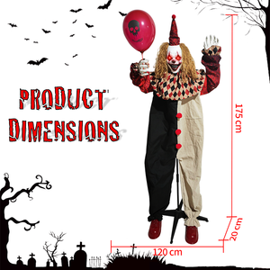 Oferta 2026: Accesorios Animatrónicos <span class=keywords><strong>de</strong></span> Halloween, Payaso Colgante del Joker con Ojos Brillantes para Decoración <span class=keywords><strong>de</strong></span> Halloween - Product Image 4