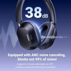 Audífonos UGREEN <span class=keywords><strong>HP203</strong></span> HiTune Max5C Híbridos con Cancelación Activa de Ruido, Auriculares Inalámbricos Over-Ear Bluetooth con 90 Horas de Reproducción - Product Image 3