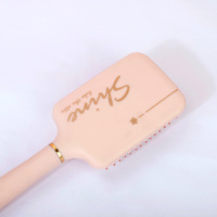 Brosse à cheveux de massage du cuir chevelu avec imprimé INS et grattoir de nettoyage.