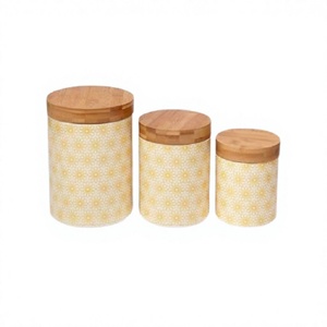 Marvelous Design Wooden Container <b>Box</b> With Lid Home Hotel And Restaurant Storage <b>Box</b> For Spices Sugar Tea And Coffee - Product Image 1