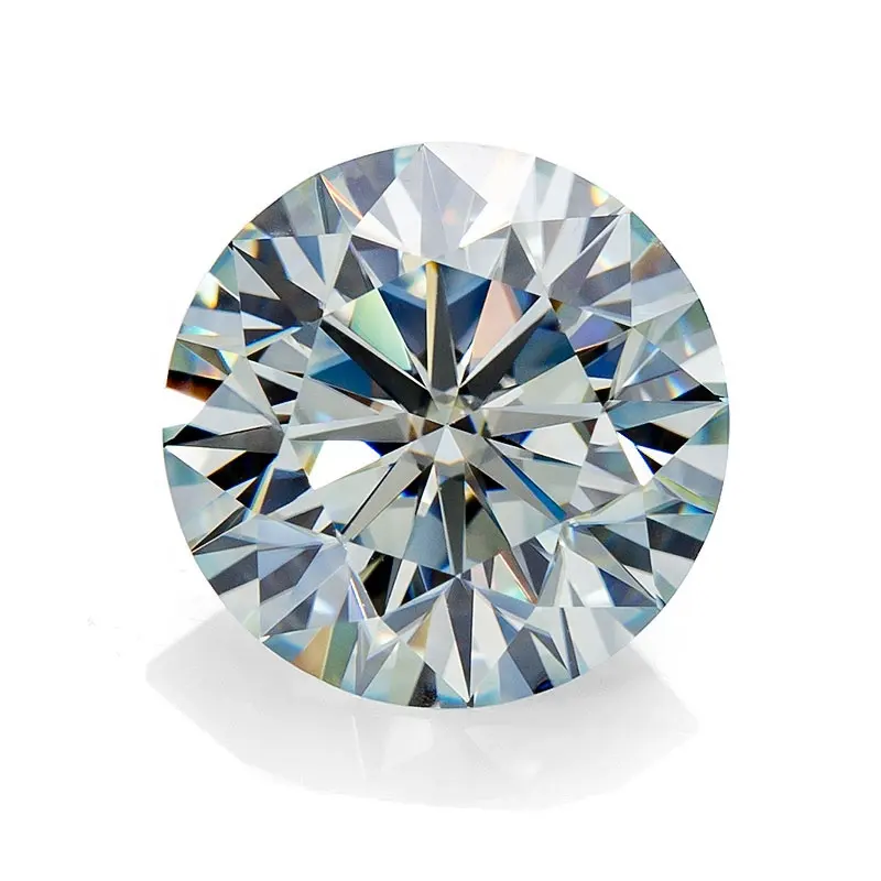 6.5mm 1 carat Rond Bleu Coupe Lâche gemme VVS1 moissanite fabrication de bijoux fournisseur en gros personnalisé sculpté diamant en Stock