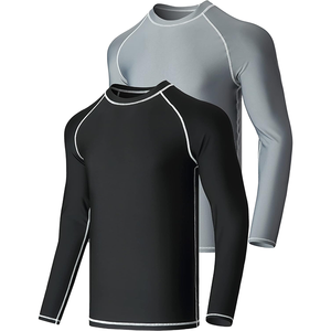 Camiseta de Manga Larga para Hombre para BJJ con Logotipo Frontal con Impresión por Transferencia de Calor UPF50+ Tejido que Absorbe la Humedad - Product Image 1