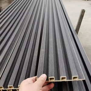 Vente en gros de panneaux muraux en Wpc personnalisés panneau mural en PVC 3D cannelé imperméable pour la décoration - Product Image 5