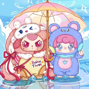 Bébé trois <span class=keywords><strong>Mia</strong></span> Anime boîte aveugle poupées figurines Kawaii peluche jouet doux animaux en peluche cadeau - Product Image 1