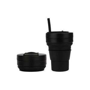 แก้วกาแฟพับได้รุ่นใหม่ปี 2026 พร้อมหลอดดูด พกพาสะดวกสำหรับกิจกรรมกลางแจ้ง - Product Image 3