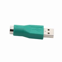 Adaptador USB PS2 KAICAP K-GC46MF para Teclado y Ratón, Conector USB Macho de 6 Pines a Hembra Niquelada, Salida CC, 100% Compatible con OEM