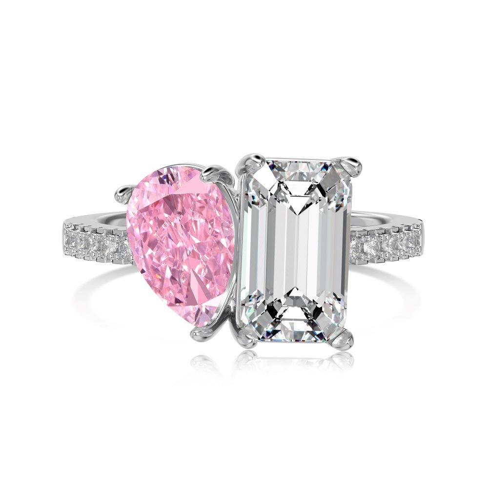 Platinum pink diamond dy121040-s-w-bf